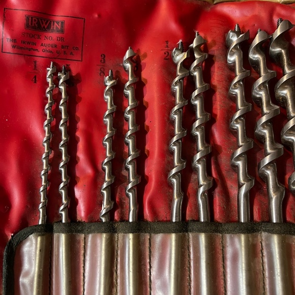 IRWIN Auger Bit Co.13 Piece Drill Set Sizes 1/4 - 15/15 - Picture 6 of 6